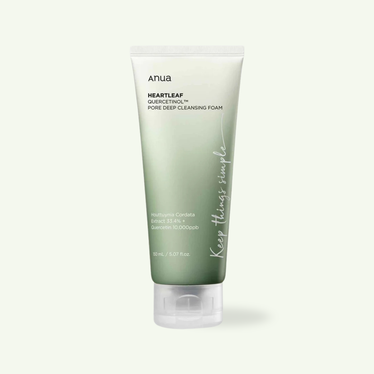 Heartleaf Quercetinol Deep Cleansing Foam 150ml foaming facial cleanser
