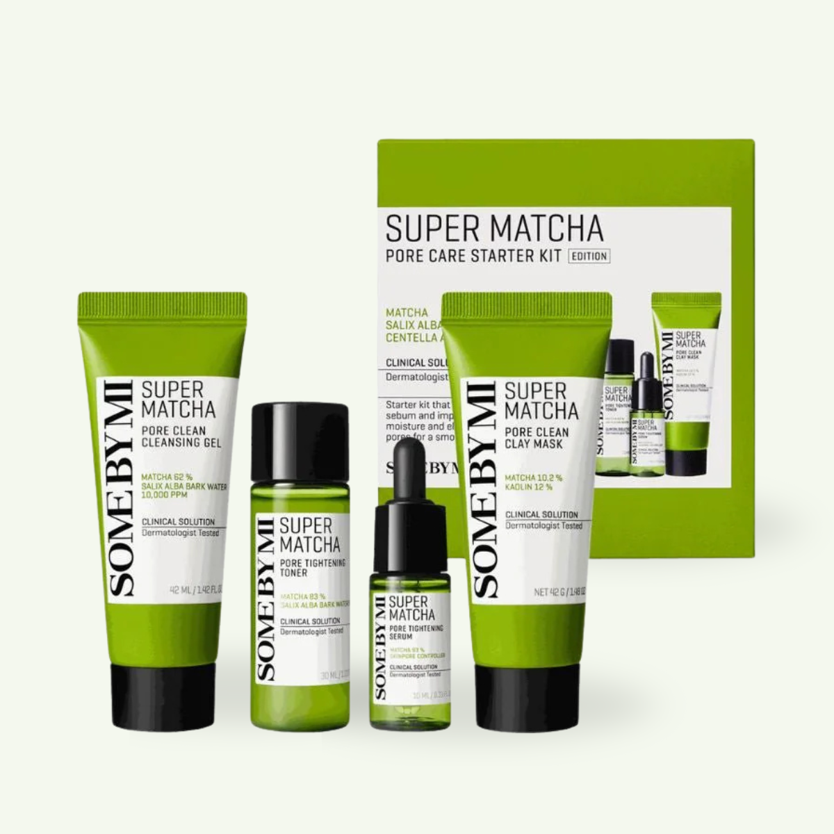 Super Matcha Pore Care Starter Kit 4 pcs skincare set