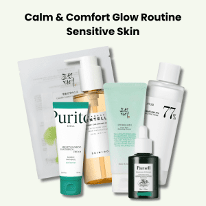 Calm and Comfort Routine Korean skincare set for sensitive skin