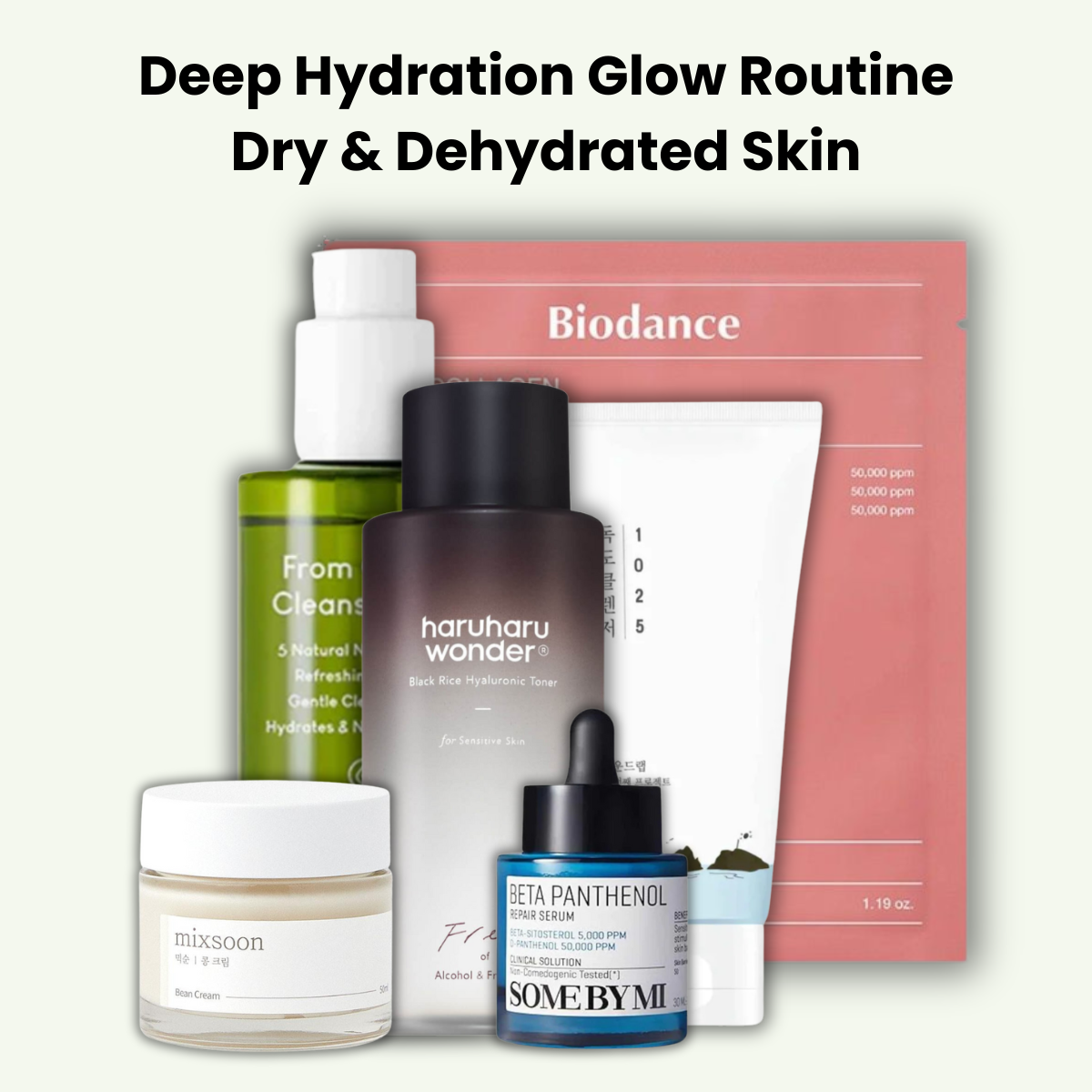 Hydrating Korean skincare routine for dry and dehydrated skin